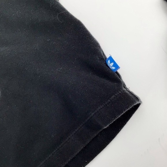 Adidas Women's Black White Long Sleeve Crew Neck Crop Top Size Large - Picture 6 of 12